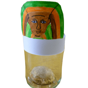Canopic jar of Imsety, a god with a human face